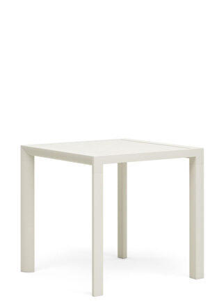Table de jardin haut de gamme "Culipo" 77 x 77 cm - Blanc