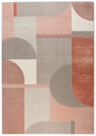Carpet Hilton Grey / Pink 160 x 230 cm