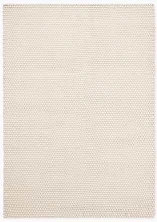 Hand-woven indoor/outdoor designer rug "Lace" Sand