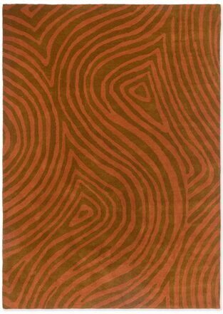 Designer rug "Decor Groove" Burnt - hand-tufted, made of 100% pure new wool