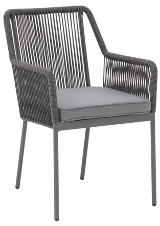 Stackable design garden chair "Andros" - Anthracite