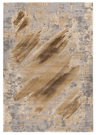 High-quality designer rug "Monet 503" Beige, with 3D effect
