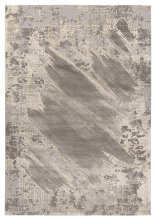 High-quality designer carpet "Monet 503" Silver, with 3D effect