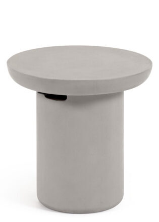 Table d'appoint de jardin "Taimi" en ciment Ø 50 x 45 cm - Gris