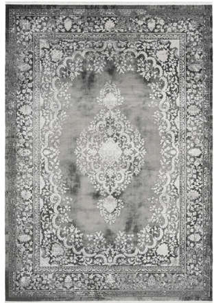 High-quality designer carpet "Orsay 701" Silver, with 3D effect