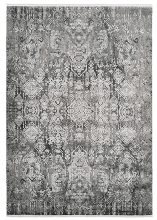 High-quality designer carpet "Orsay 700" gray, with 3D effect