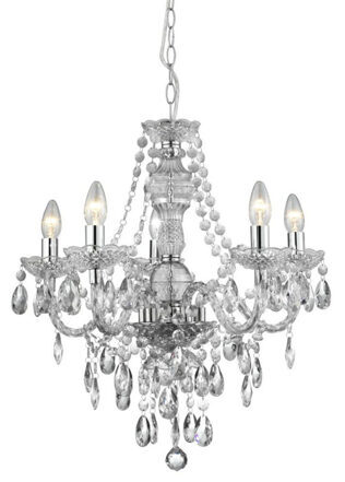 Chandelier "Marie Therese" Ø 55/ H 57-130 cm - Transparent
