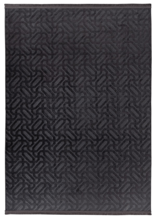 Waschbarer Design Teppich „Damla 210“ - Graphit