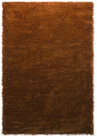 Tapis design à poils longs "Shade High" Amber/Tabacco - 100% pure laine vierge