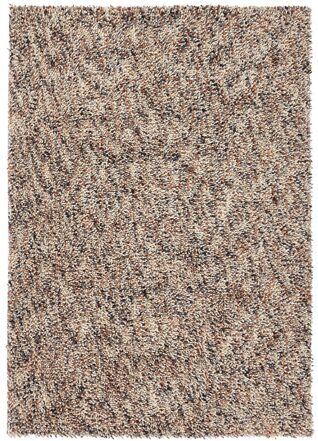 Tapis design à poils longs "Rocks Mix" Multicolore - 100% pure laine vierge
