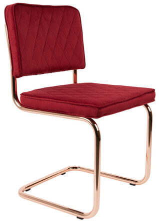 Chaise design Diamond Kink Royal Red
