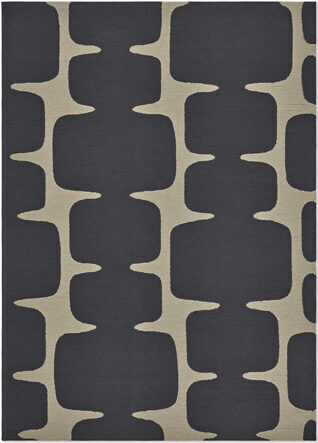 Indoor/outdoor designer rug "Lohko Liquorice"