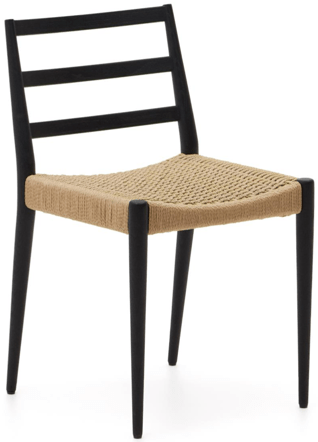 Hochwertiger Massivholz Stuhl „Xalla“ - Eiche / Schwarz