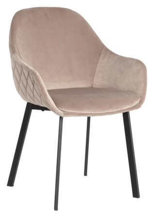 Design chair "Maicy" with armrests - Taupe light