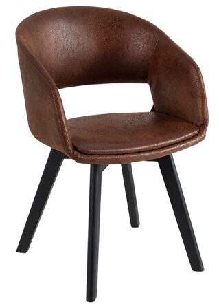 High quality design chair "Nordic Star" - Brown