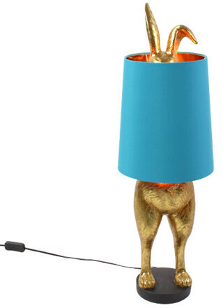 Tischlampe „Hiding Bunny“ 74 cm - Blau/Gold