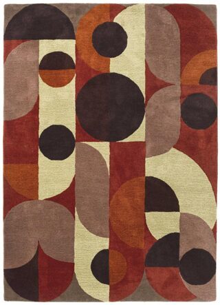Designer rug "Decor Cosmo" Red Pale - hand-tufted, made of 100% pure new wool