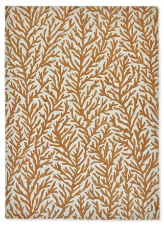Designer rug "Atoll" Auburn/Stone - hand-tufted, made of 100% pure new wool