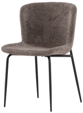 Dining chair "Modesto" - Bouclé Gray