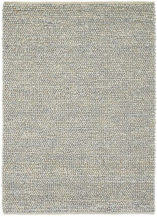 Hand-woven designer rug "Cobble" Beige