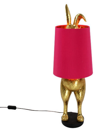 Tischlampe „Hiding Bunny“ 74 cm - Magenta/Gold