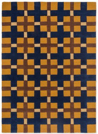 Designer rug "Decor Milano" Golden Ochre - hand-tufted, made of 100% pure new wool