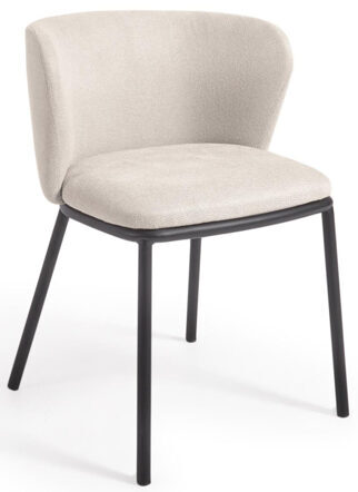 Design dining chair "Cesilia" - Chenille Taupe