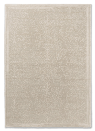 Hand-woven designer rug "La Silchester" Dove Grey