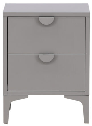 Table d'appoint et de chevet design "Piring" 40 x 45 cm, Gris