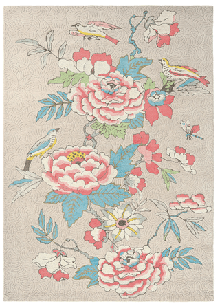 Designer rug "Paeonia" - hand-tufted