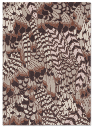 Designer Teppich „Feathers“ - handgetuftet, aus 100% Schurwolle