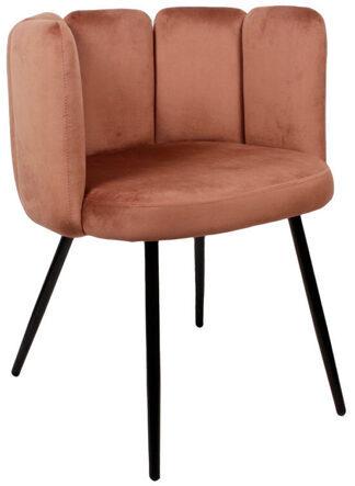 Armchair "High Five" Copper with velvet cover