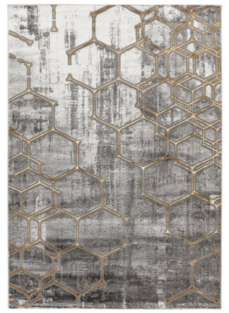 Design Teppich „Marmaris 405“ - Silver/Gold