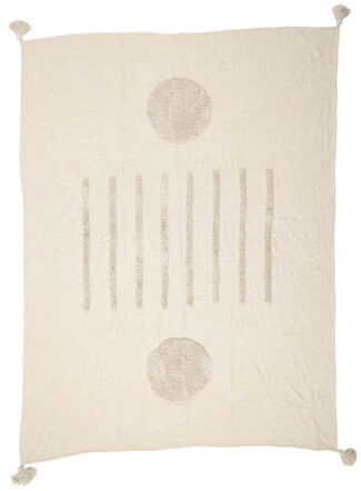 Blanket "Sun" handspun organic cotton 180 x 240 cm