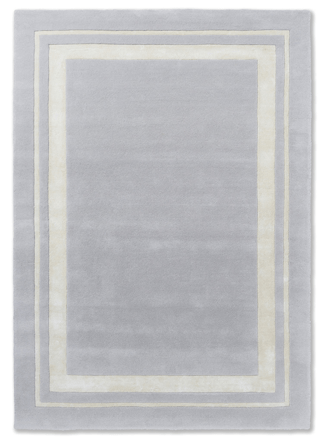 Designer rug "Redbrook" Silver - hand-tufted, New Zealand wool