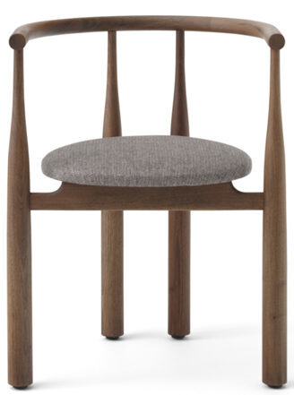 Design chair "Bukowski" with armrests - Walnut / Osborne & Little