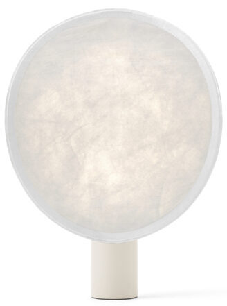 Lampe de table LED design portable et à intensité variable "Tense" - Blanc/Blanc