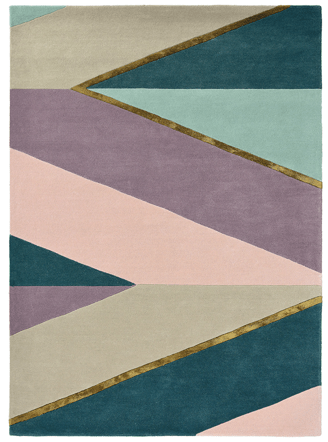 Designer rug "Sahara" Pink - hand-tufted, made of wool