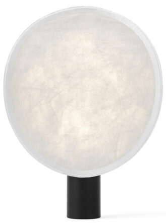 Lampe de table LED design portable et à intensité variable "Tense" - noir/blanc