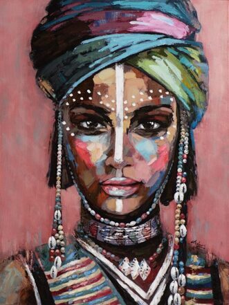 Hand painted picture "Desert-Woman