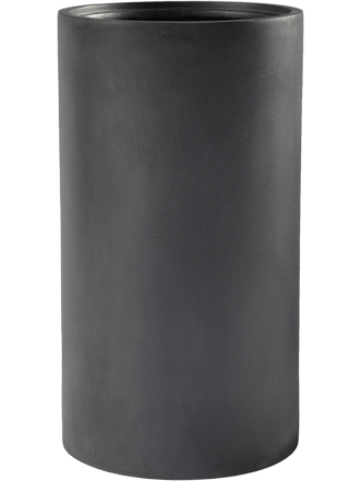 Grosser Blumentopf „Basic Cylinder“ Ø 40/ H 68 cm - Schwarzgrau