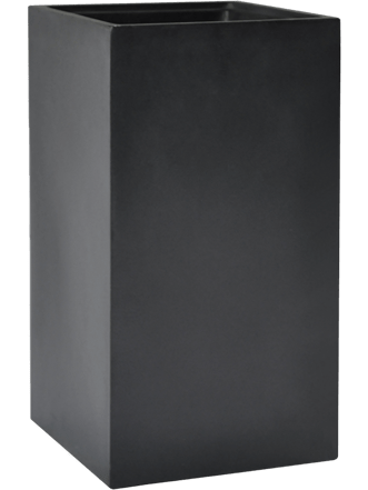 Grosser Blumentopf „Basic Square“ 31 x H 56 cm - Dunkelgrau