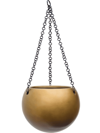Hängender Blumentopf „Gradient Hanging Globe“ Ø 24 cm - Honey Matt