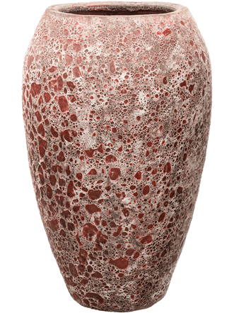 Grosser, hochwertiger In-/Outdoor Blumentopf „Lava Emperor“ Ø 57 cm / H 95 cm - Pink