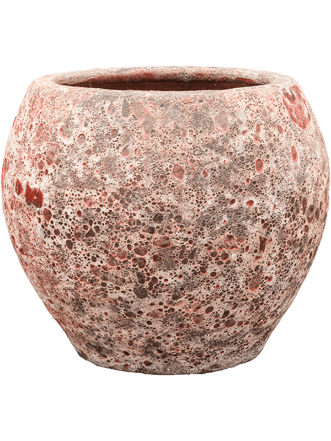 Exclusive indoor/outdoor flower pot "Lava Balloon" Ø 49/ H 43 cm - Pink