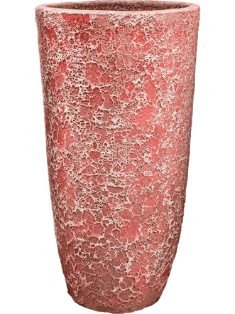 Grosser, exklusiver In-/Outdoor Blumentopf „Lava Partner“ Ø 55/ H 105 cm - Pink