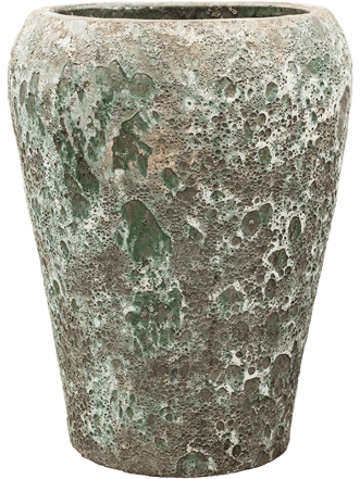 Grosser, exklusiver In-/Outdoor Blumentopf „Lava Coppa“ Ø 50/ 68 cm - Jade