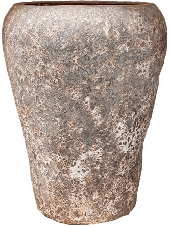 Large, exclusive XL indoor/outdoor flower pot "Lava Coppa" Ø 58/ 83 cm - Rust Metal