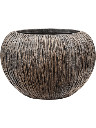 Large flower pot "Luxe Lite Universe Waterfall Globe" Ø 45/ H 32 cm - bronze
