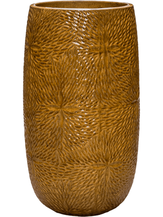 Hochwertiger In-/Outdoor Blumentopf „Marey“ Ø 36 cm/Höhe 63 cm, Honey